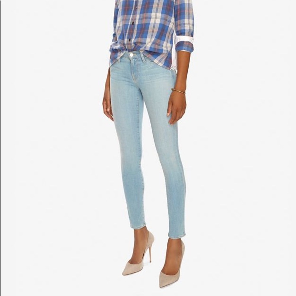 Frame Denim Light Blue Skinny Jeans